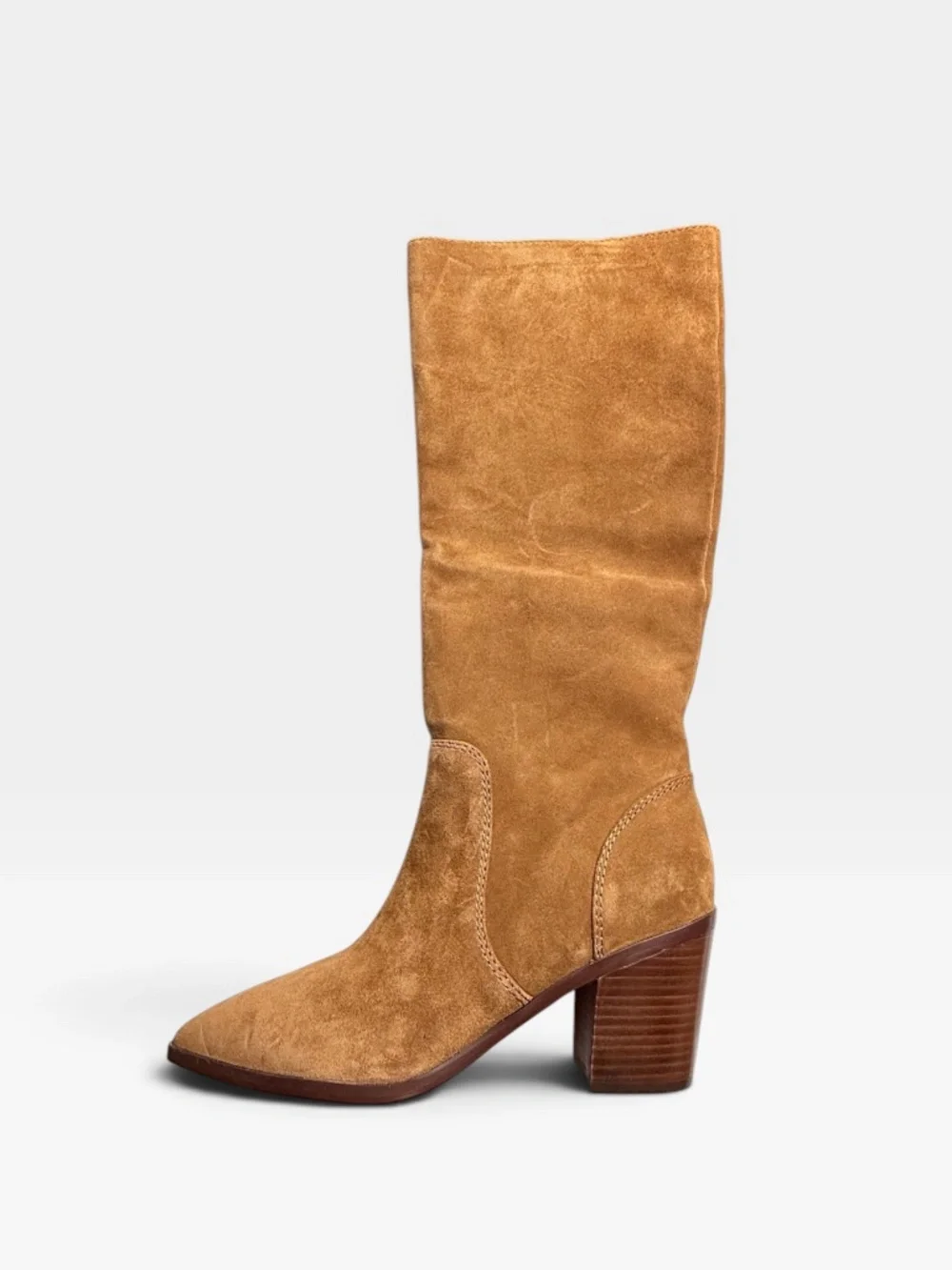Cole Haan Willa Boot Women's Over the Knee Shoe Size 10.5 Tan Seude